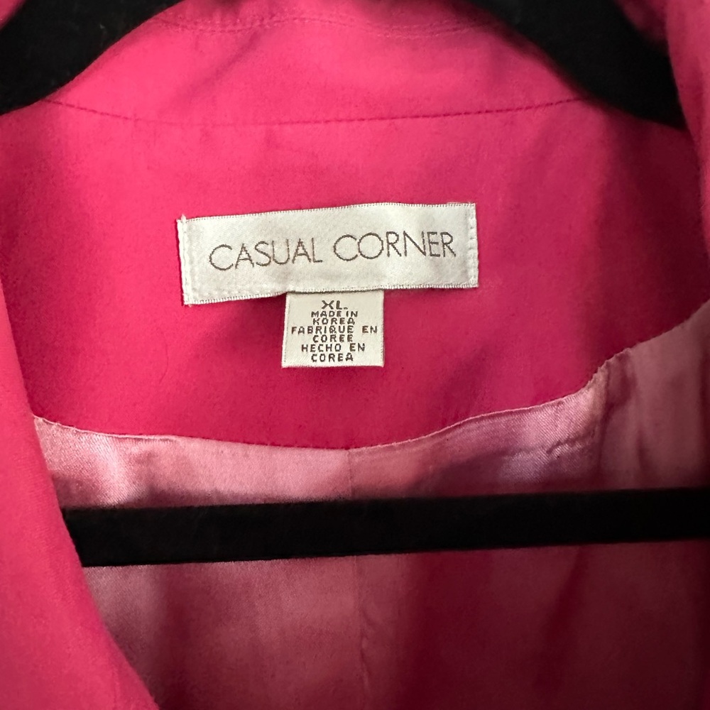 EUC Hot Pink Trench Coat - Picture 4 of 6